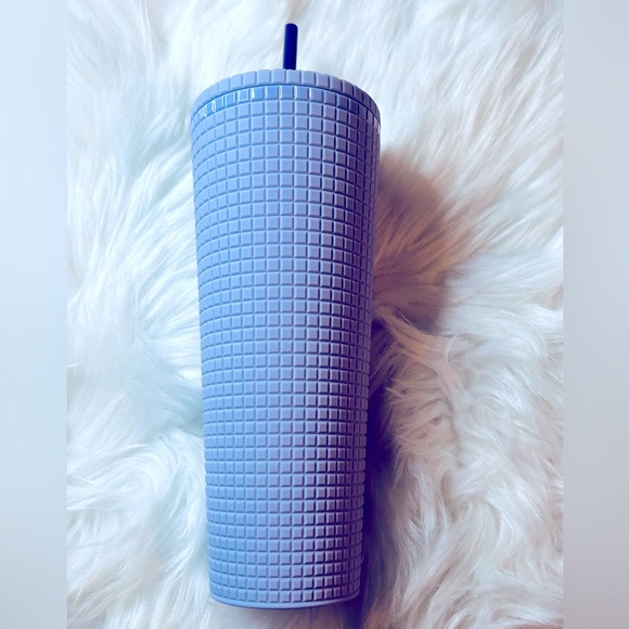 Starbucks Lilac Lavender Soft Matte Grid Cold Cup Tumbler 24oz NWT Limited 2021 - Picture 8 of 13